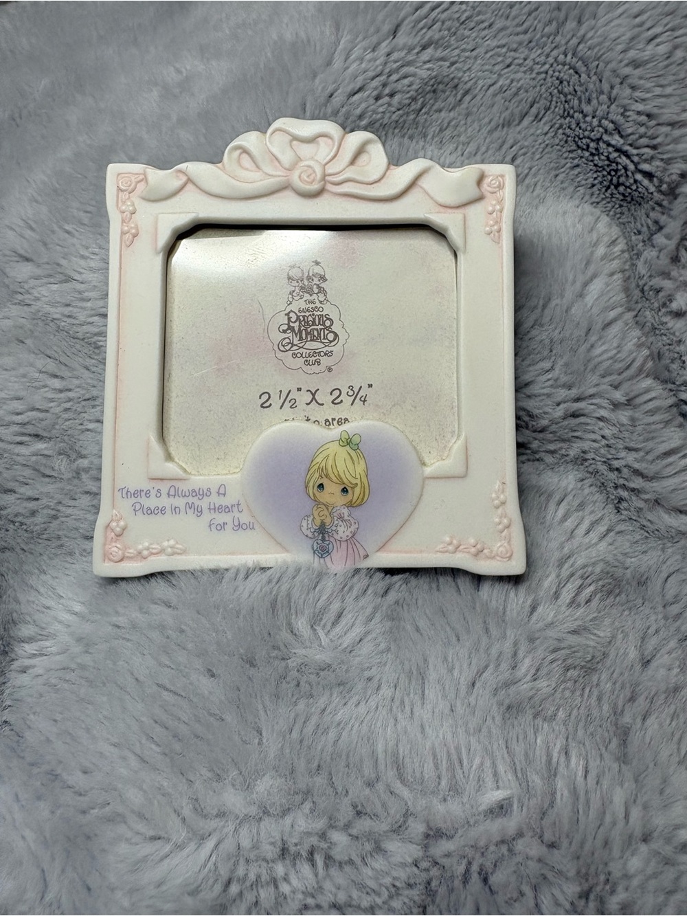 Precious Moments Ceramic Pic Frame "There's Always a Place in My Heart for You"